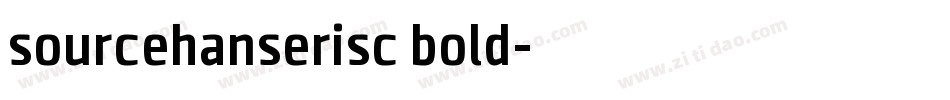 sourcehanserisc bold字体转换